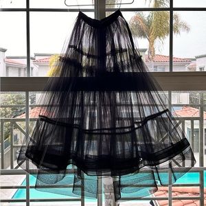 Tulle full skirt.